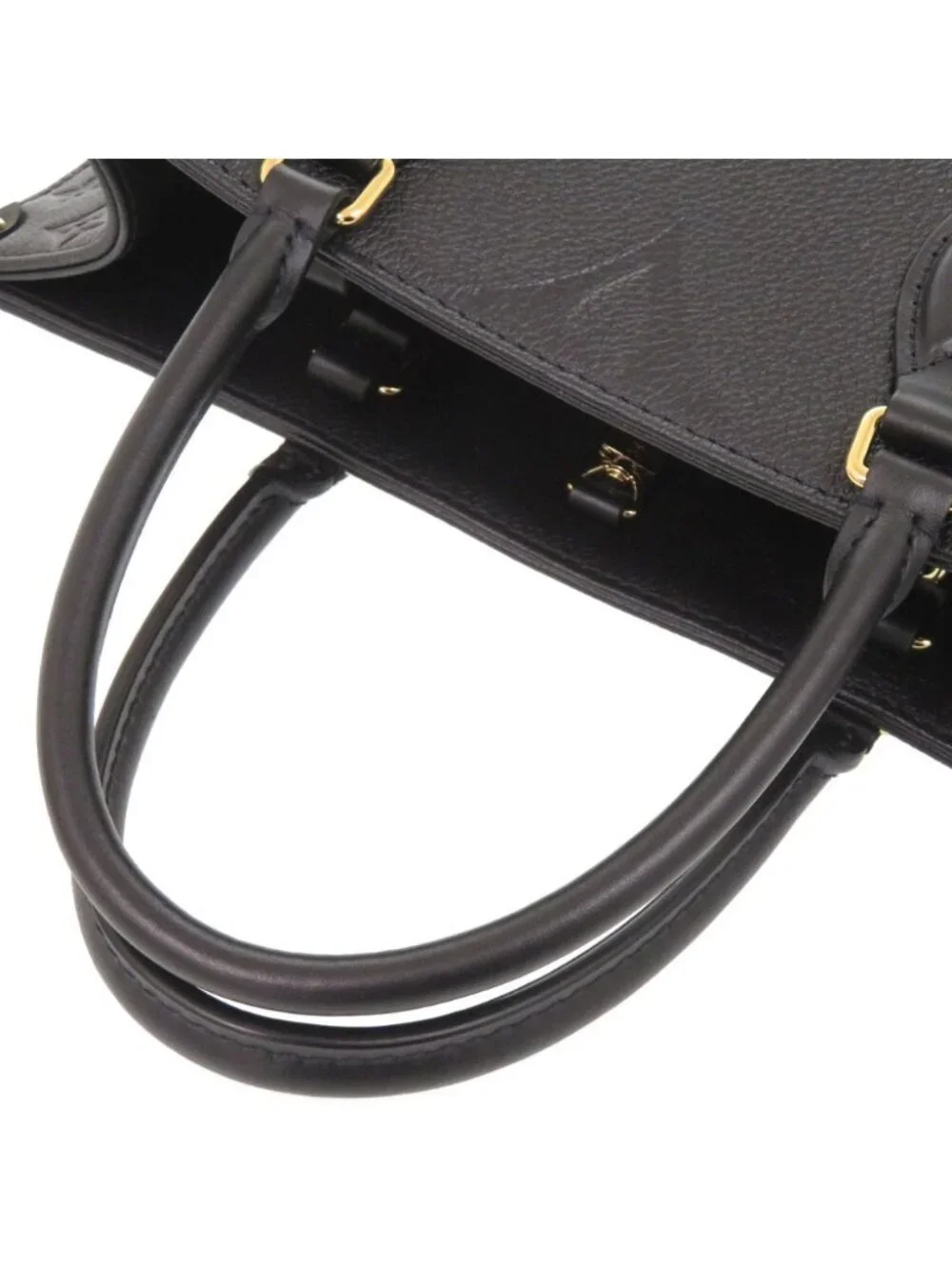 Louis Vuitton on the Go MM Monogram Empreinte Noir 2-Way Tote Black